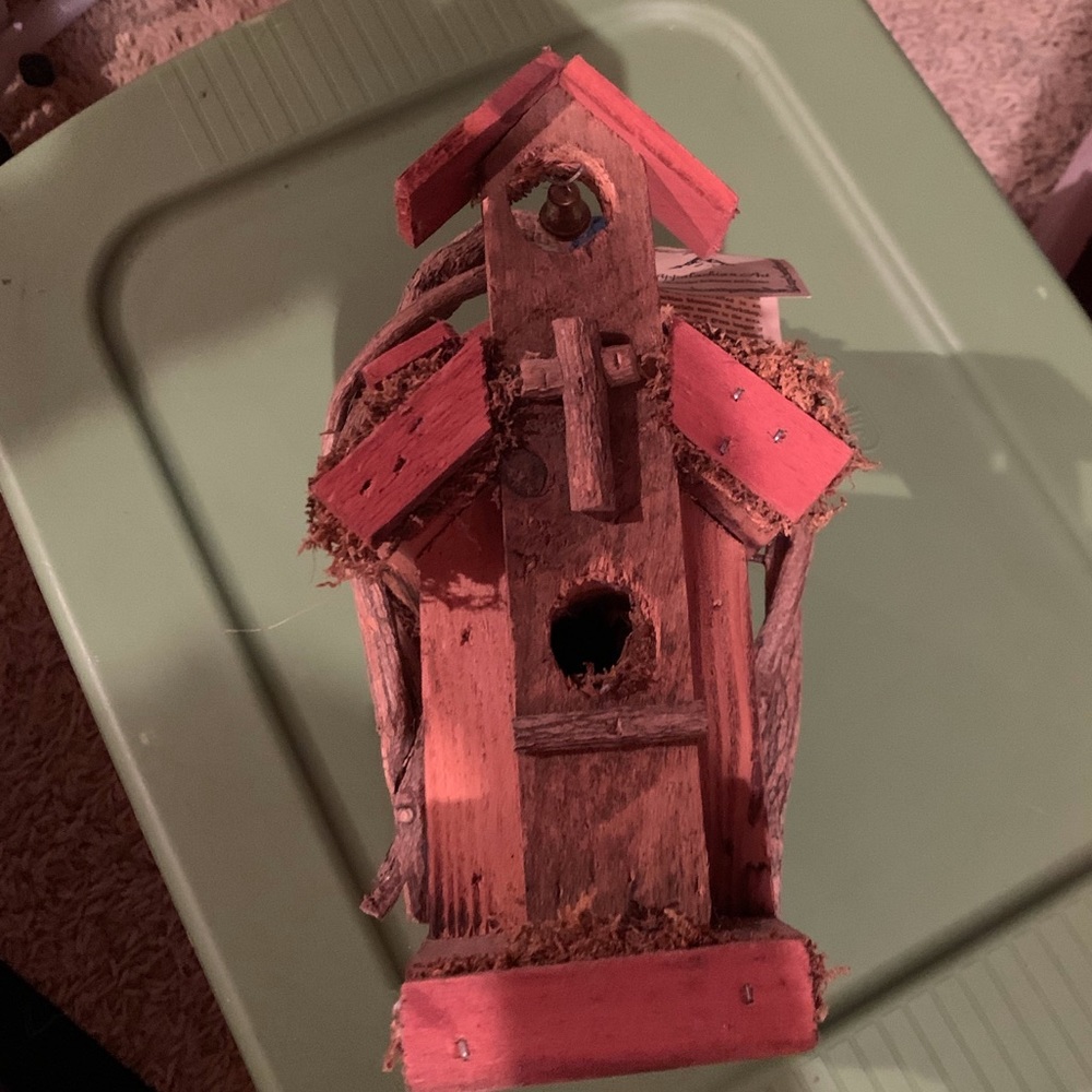 APPALACHIAN ART~FOLK ART HAND CRAFTED BIRDHOUSE